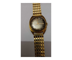 Orologio di lusso Omega automatico in oro con cinturino in oro anni 60