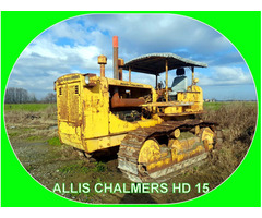 Trattore Agricolo Cingolato Allis Chalmers HD 15 Con Aratro Bivomere. - 2